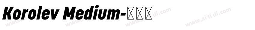 Korolev Medium字体转换